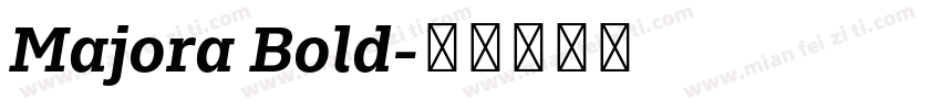 Majora Bold字体转换